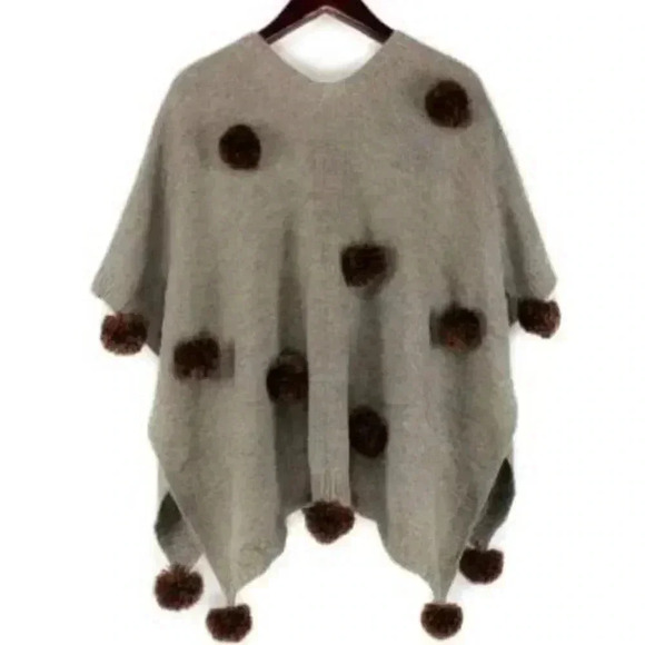 WRAP WITH POMS POMS - Picture 2 of 3